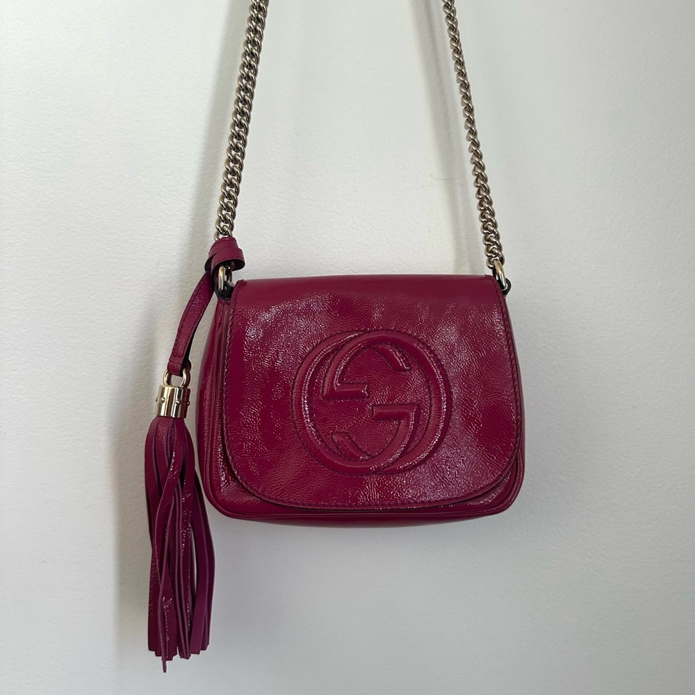 Gucci Magenta Leather Mini Bag
